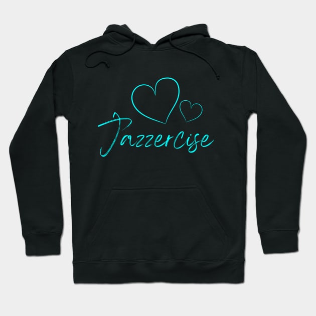 Jazzercise Blues Hoodie by Tea Time Shop